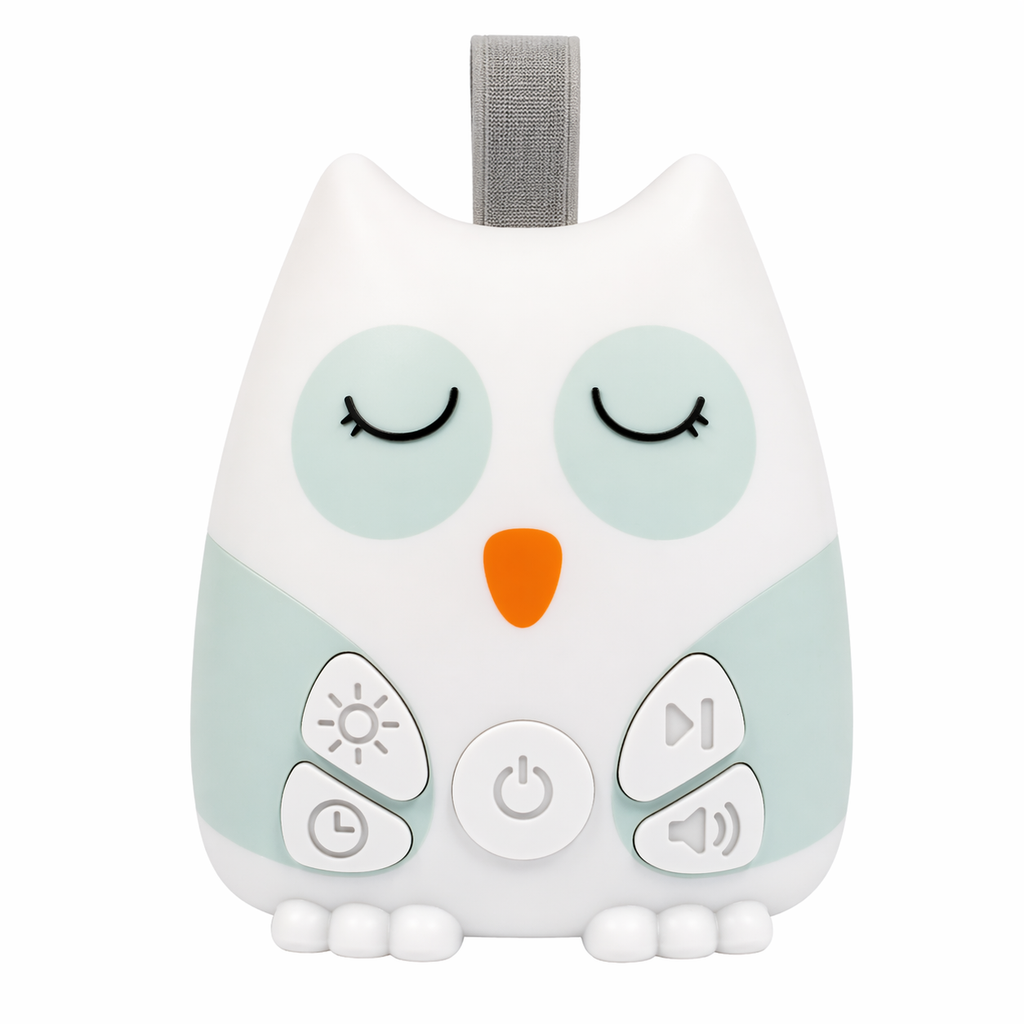 Veilleuse Musicale Bébé 2-en-1 - 30 Sons, Capteur de Pleurs, Lumière LED, Minuterie, USB