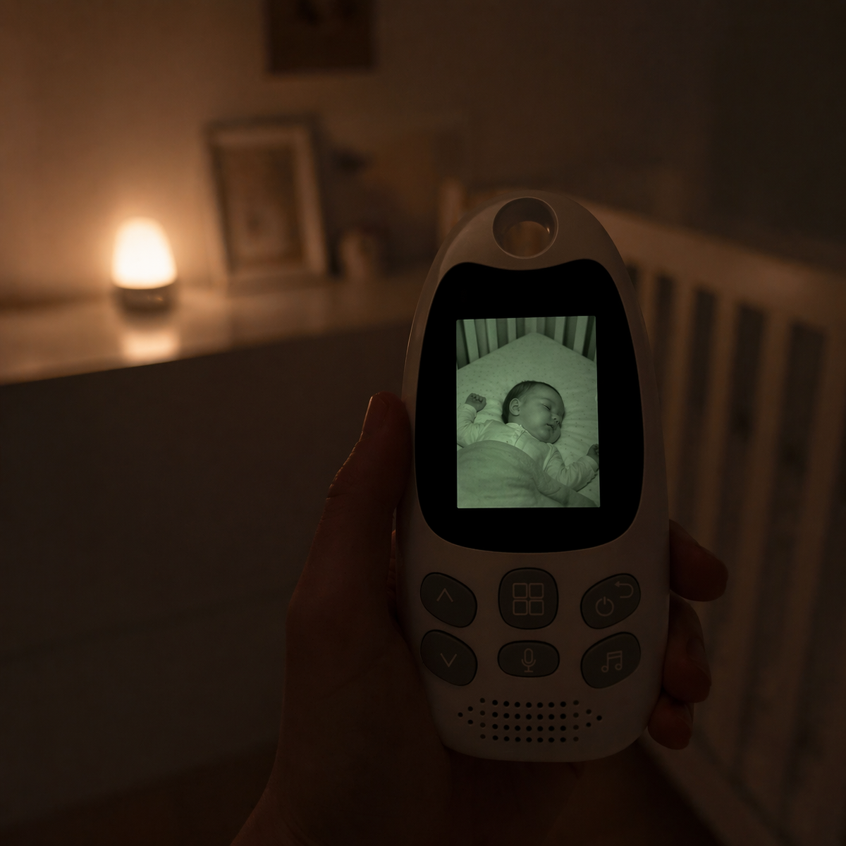 Babyphone Vidéo Sans Wi-Fi - Vision Nocturne Infrarouge, Surveillance Température, Mode VOX 18h