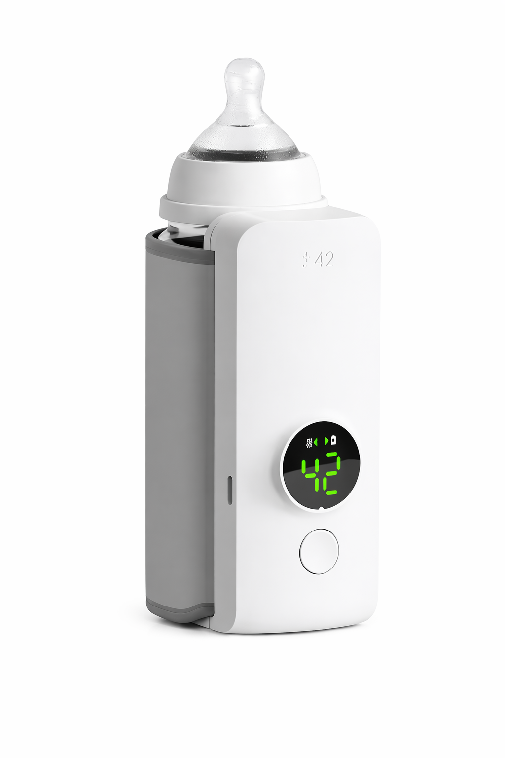 Chauffe-Biberon Portable Sans Fil pour Bébé - 3 Températures 37°C/40°C/45°C, Rechargeable USB